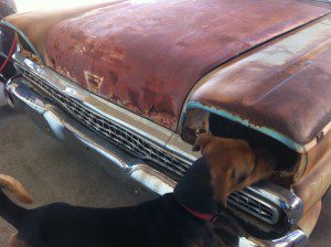 1959 Ford Ranchero with Woody at Full Custom Fabrication, Austin TX