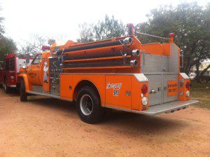 Fire truck, Orange Chevy