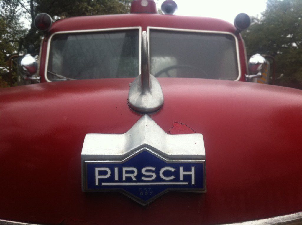 Fire truck, Pirsch Hood Ornament