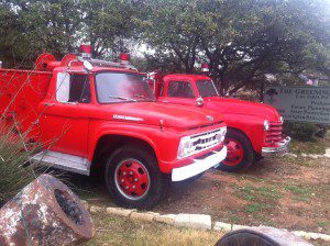 Firetrucks, Ford and Chevy from 1950s