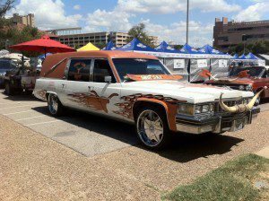 UT Cadillac Hearse Tailgating