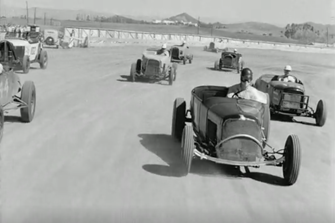 Remarkable 1940s Film of Hot Rod Racers and Racing