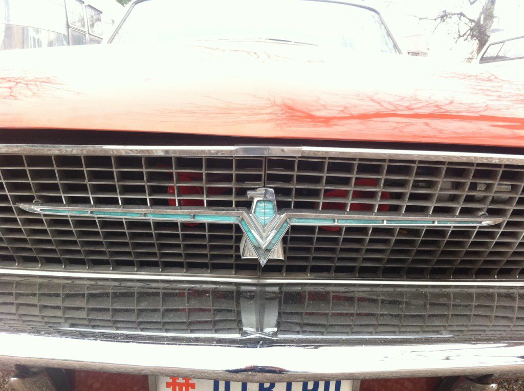 1966 Thunderbird at Daves Perfection Automotive in Austin TX, Grill Emblem