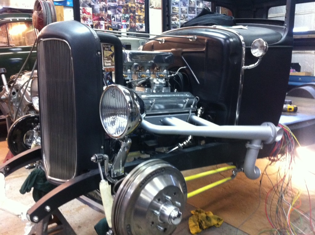 30s Ford Hot Rod at Mercury Charlie's Shop detail