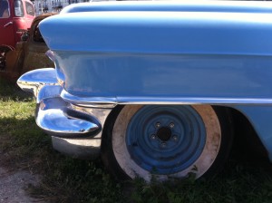 50s Blue Caddy at Austin Speed Shop