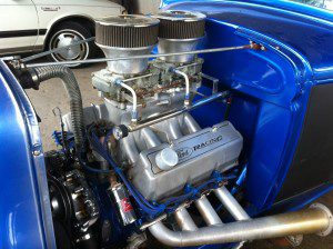 Blue Hot Rod Big Block Ford Racing Engine in Austin