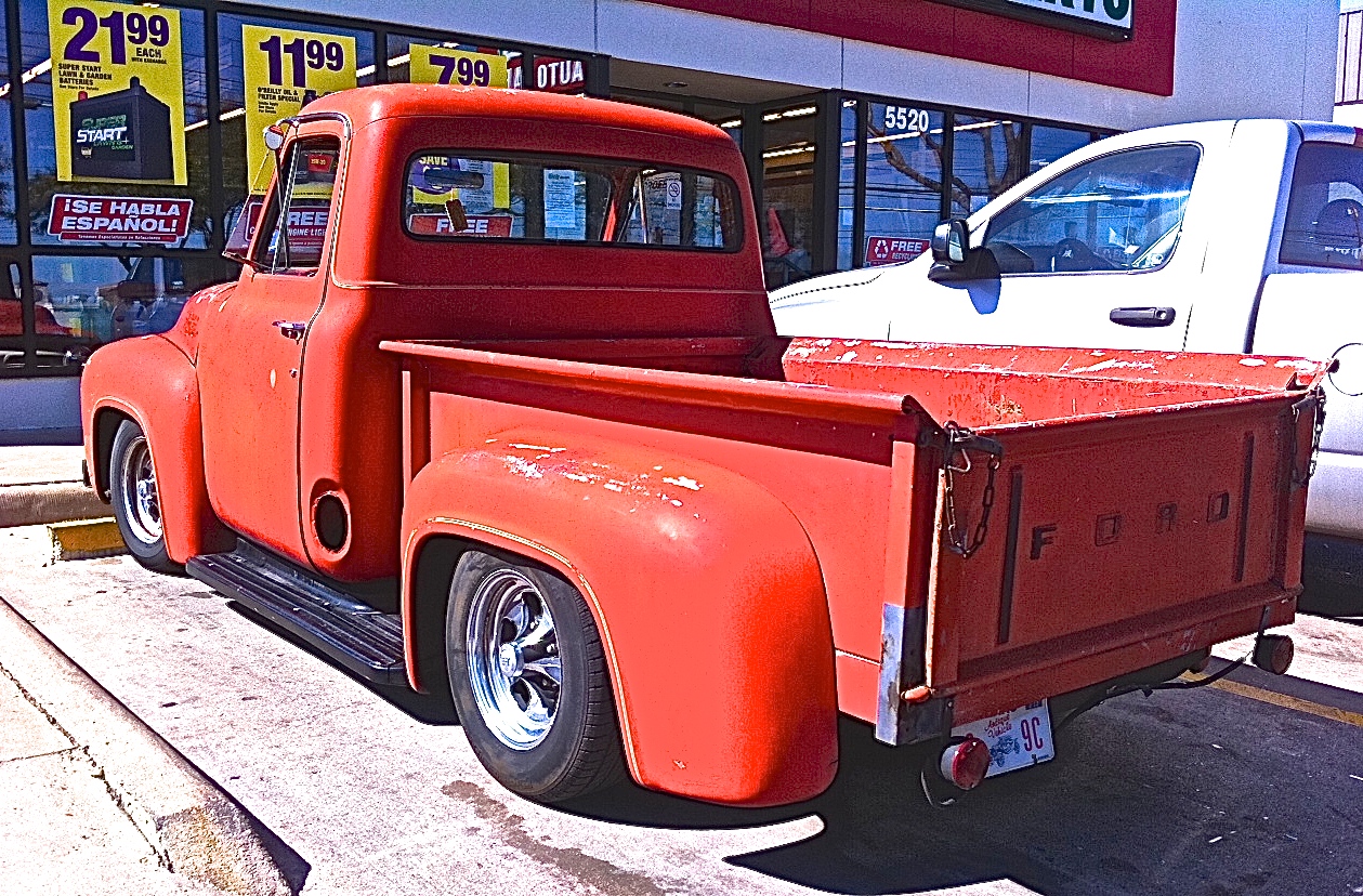 Early-50s-Ford-Custom-Pickup-in-Austin-TX-on-N.-Lamar