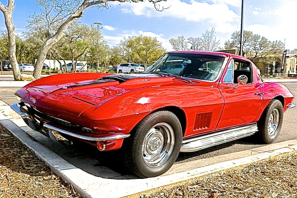 Red-427-Corvette-with-Laker-Exhaust-1