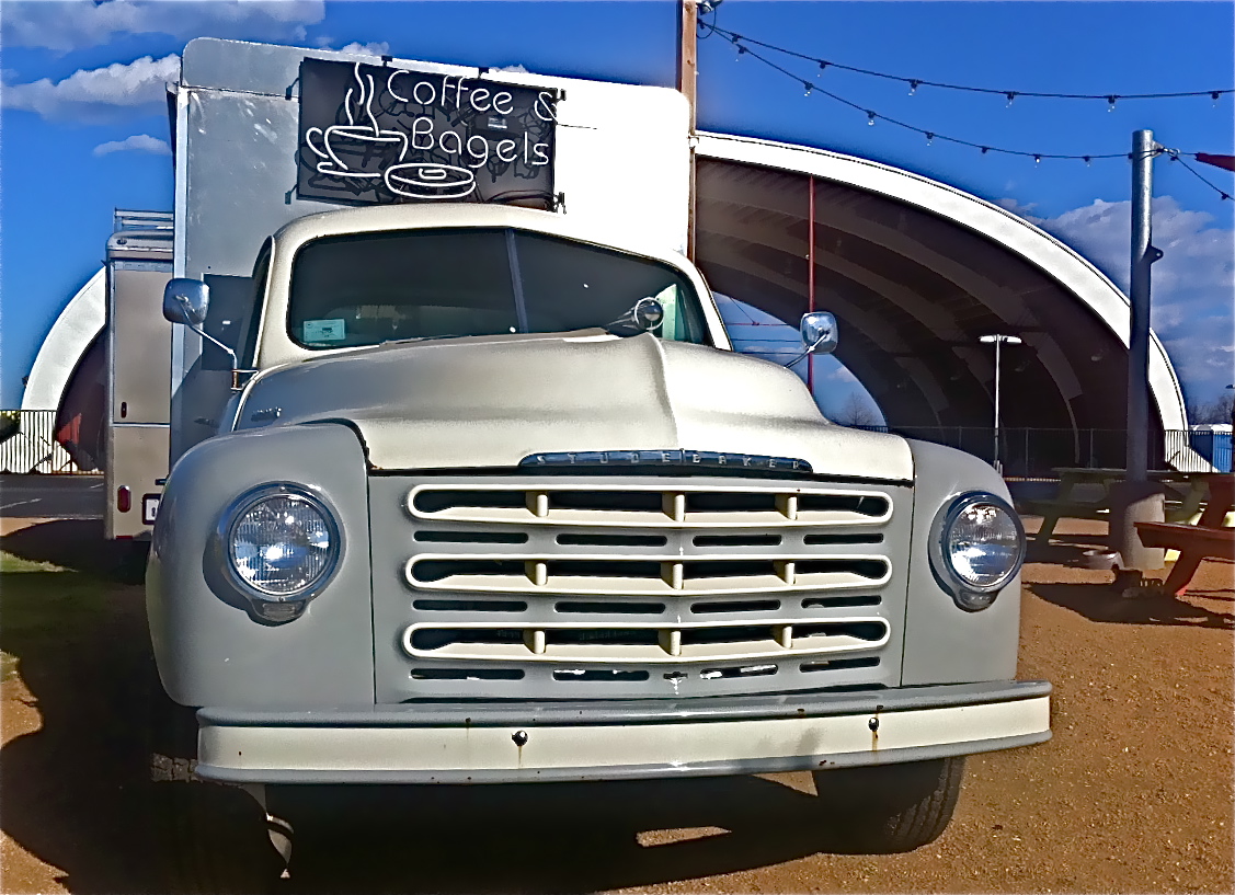 C. 1950 Studebaker Truck on Airport Blvd, at Mueller Neighborhood