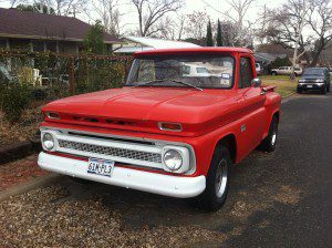 Red 60s Chevy Pickup