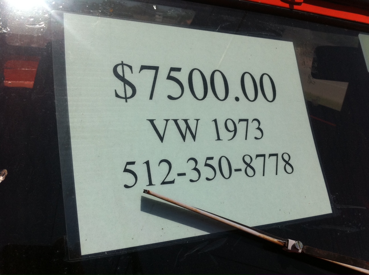 VW Thing for Sale