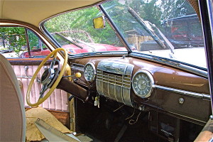 1941 Cadillac at Motoreum in Austin TX.INterior