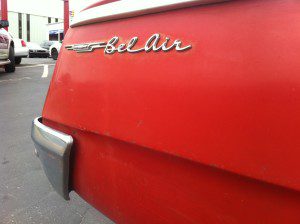 Red Chevy Bel Air in Austin TX