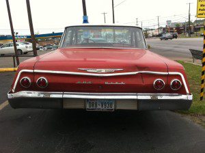 Red Chevy rear