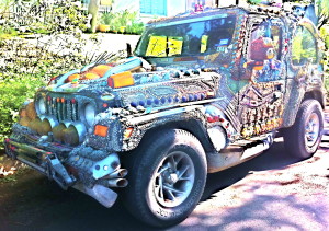 Jeep art car in Austin