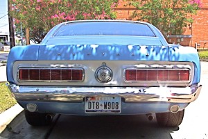 1969 Mustang in Austin TX rear view