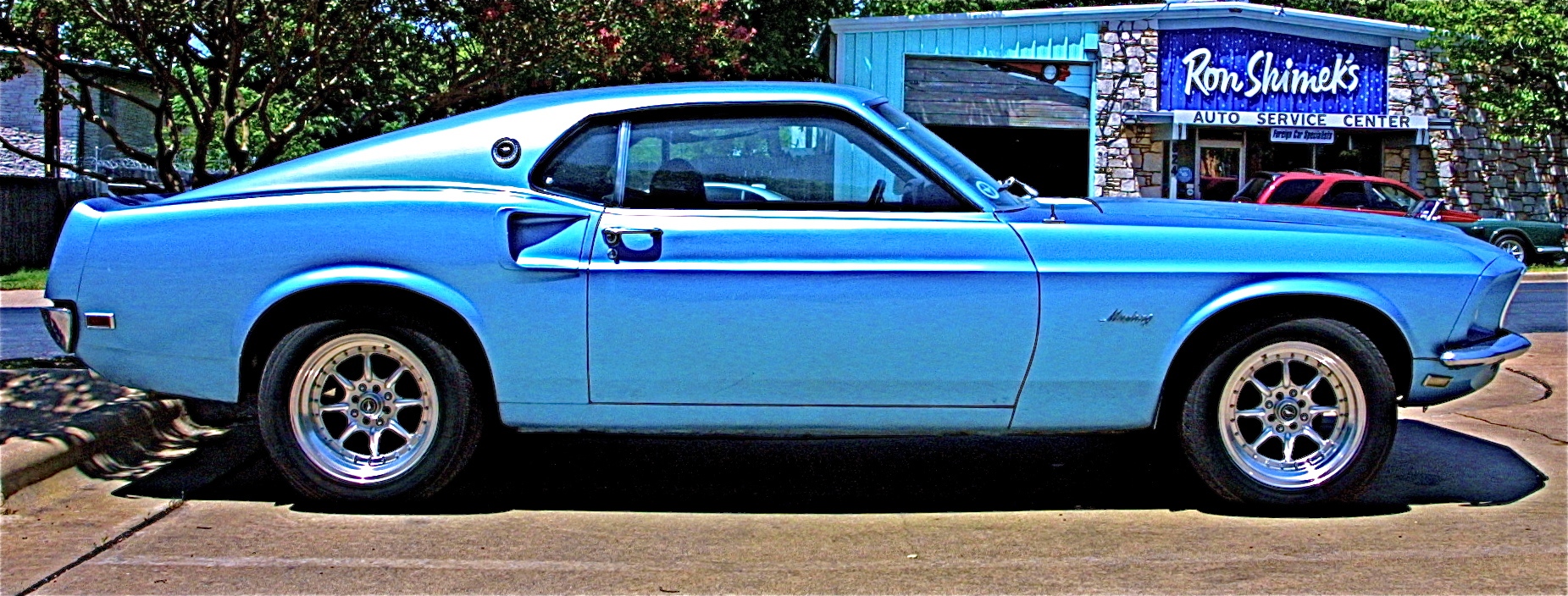 Blue 1969 Mustang in Austin TX