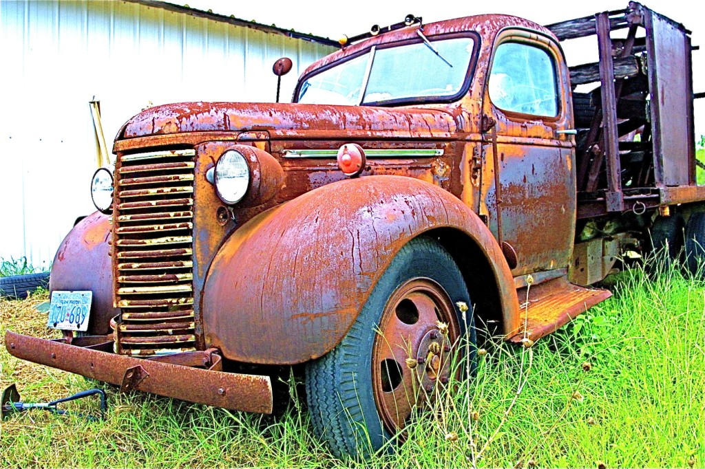 Vintage Ford Truck in Lockhart TX Field