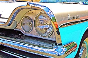 1957 Dodge Coronet in Austin TX Headlight Detail