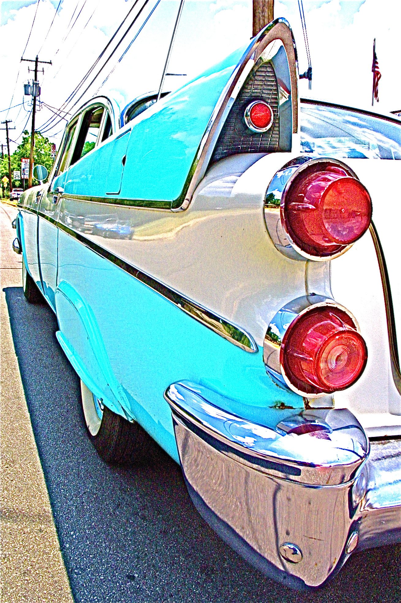 1957 Dodge Coronet in Austin TX Tailliight Detail