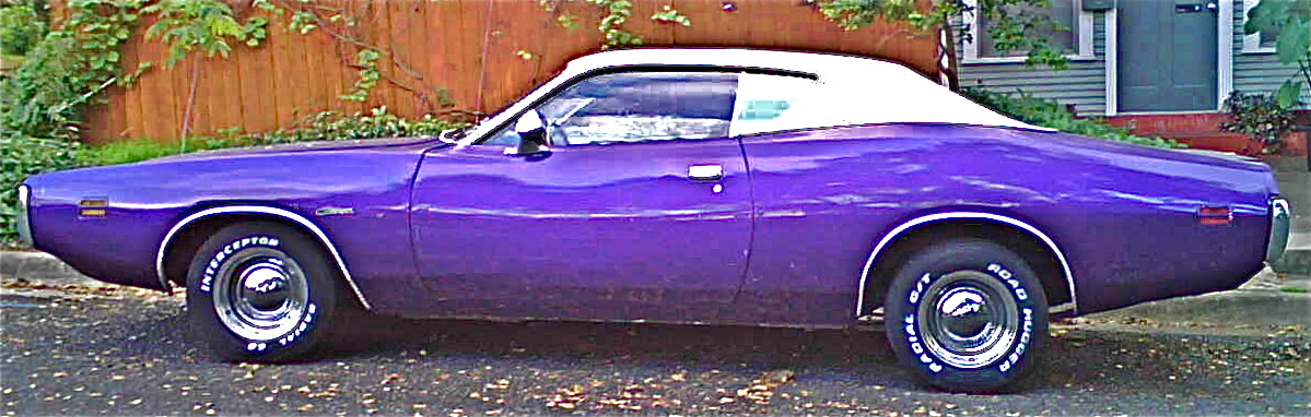 1971 Purple Dodge Charger in Bouldin Creek, Austin TX