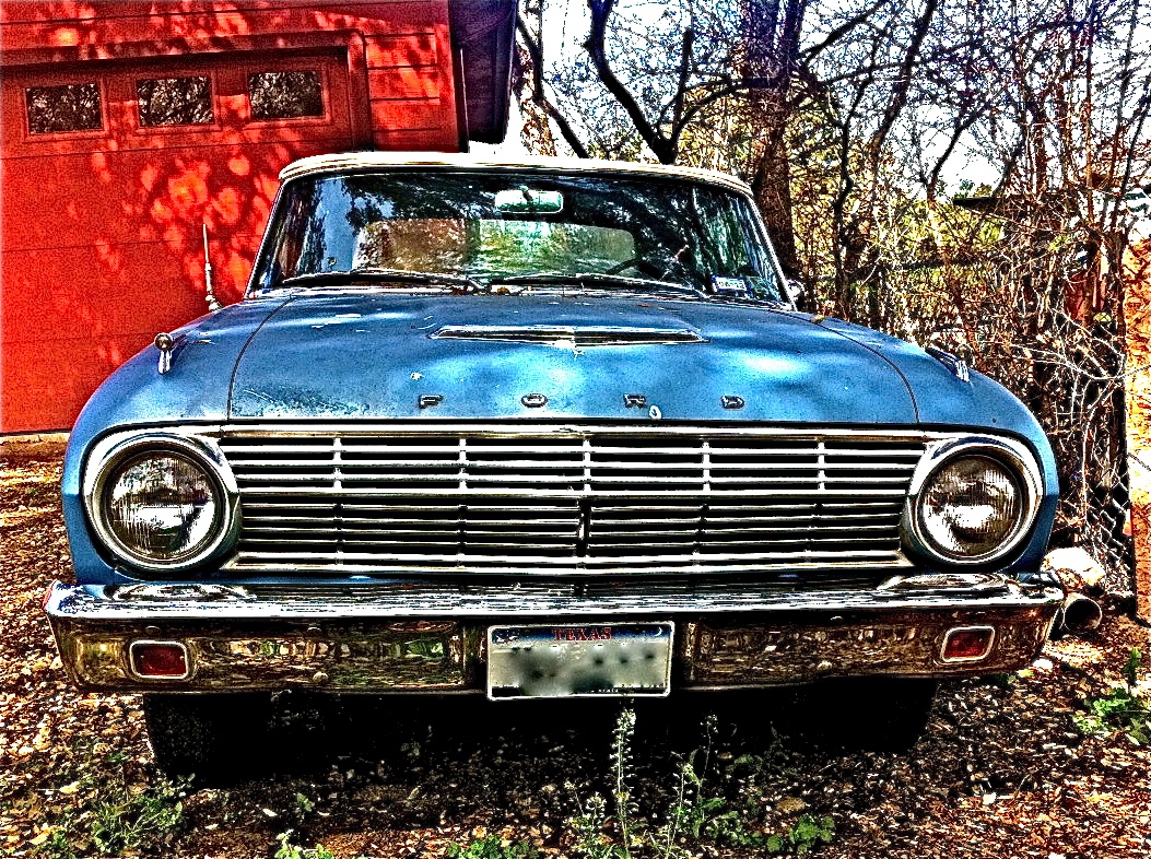 Blue Ford Falcon front
