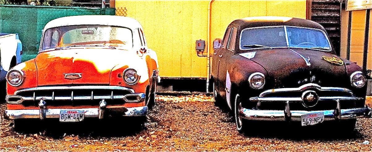 Early 50s Chevy & Ford in S. Austin