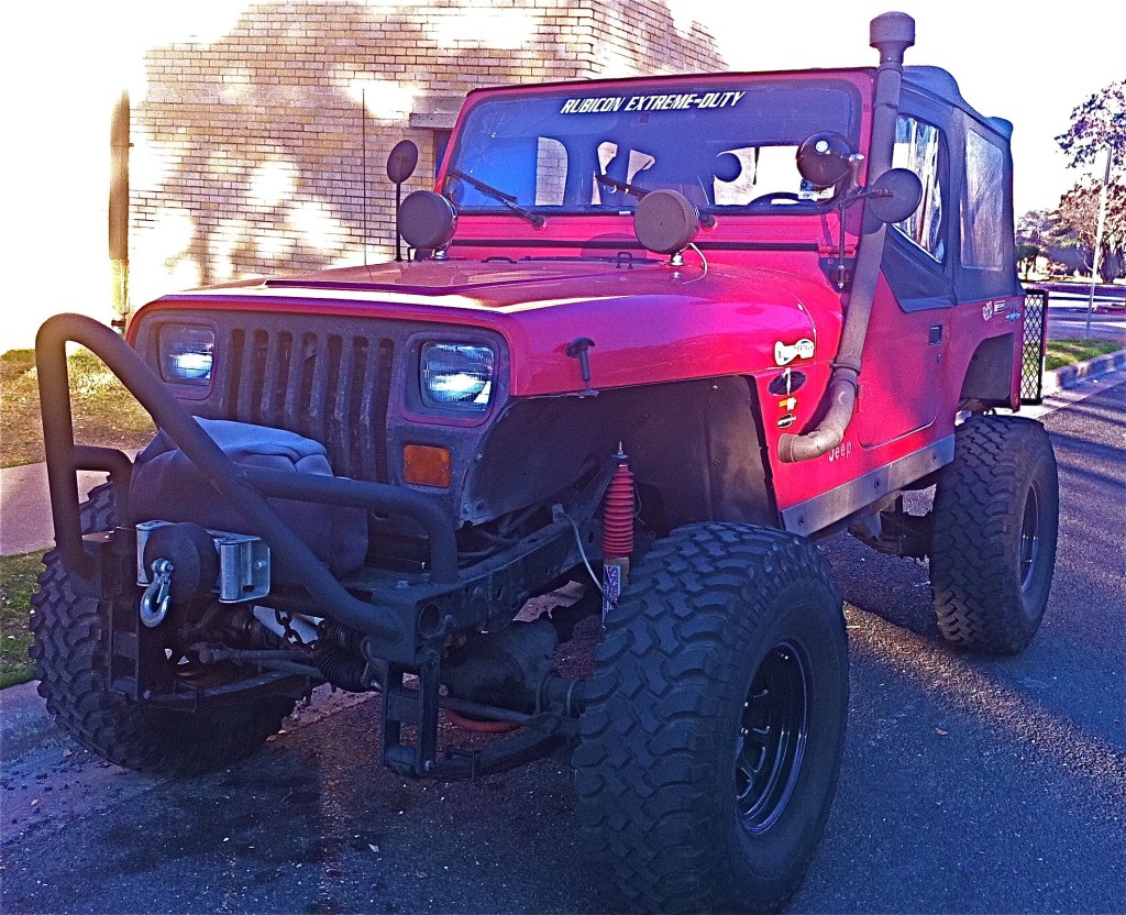 Heavy Duty Red Jeep