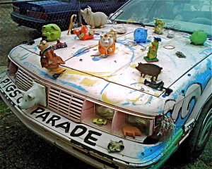 Piggy Art Car in Austin Hood copy
