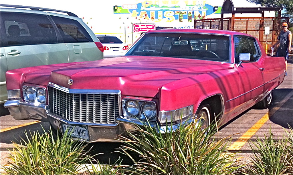 Red 1970 Cadillac Coupe De Ville front