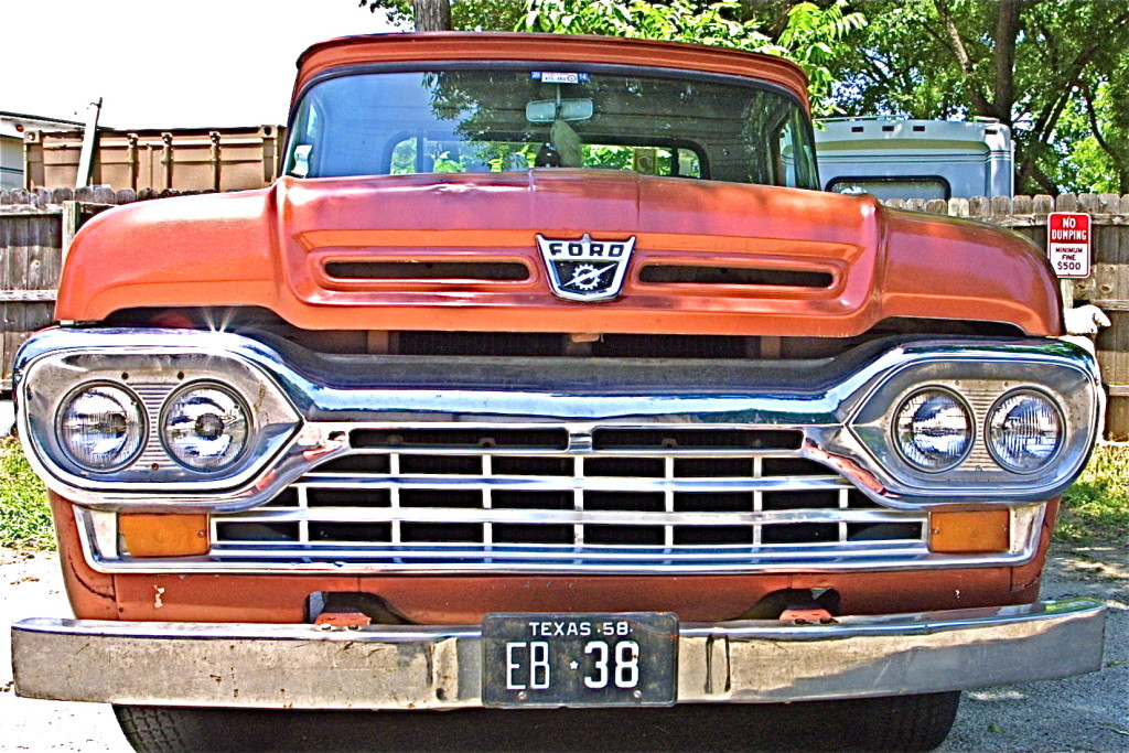 1958 brown ford truck in east austin 2