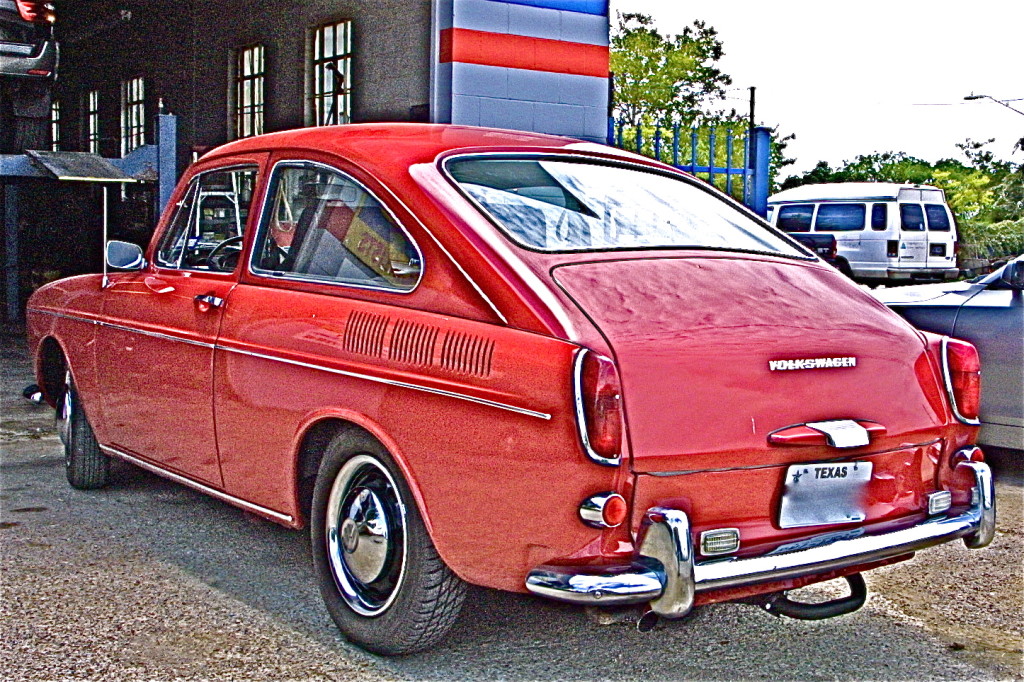 1969 Volkswagen Squareback in Austin rear quarter
