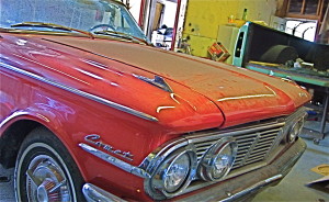 Early 60s Red Mercury Comet Convertible in S Austin TX