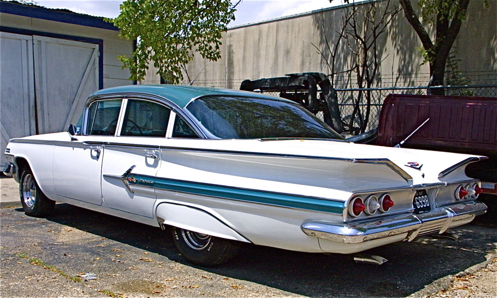 White 1960 Chevrolet Impala Sedan in Austin TX 2
