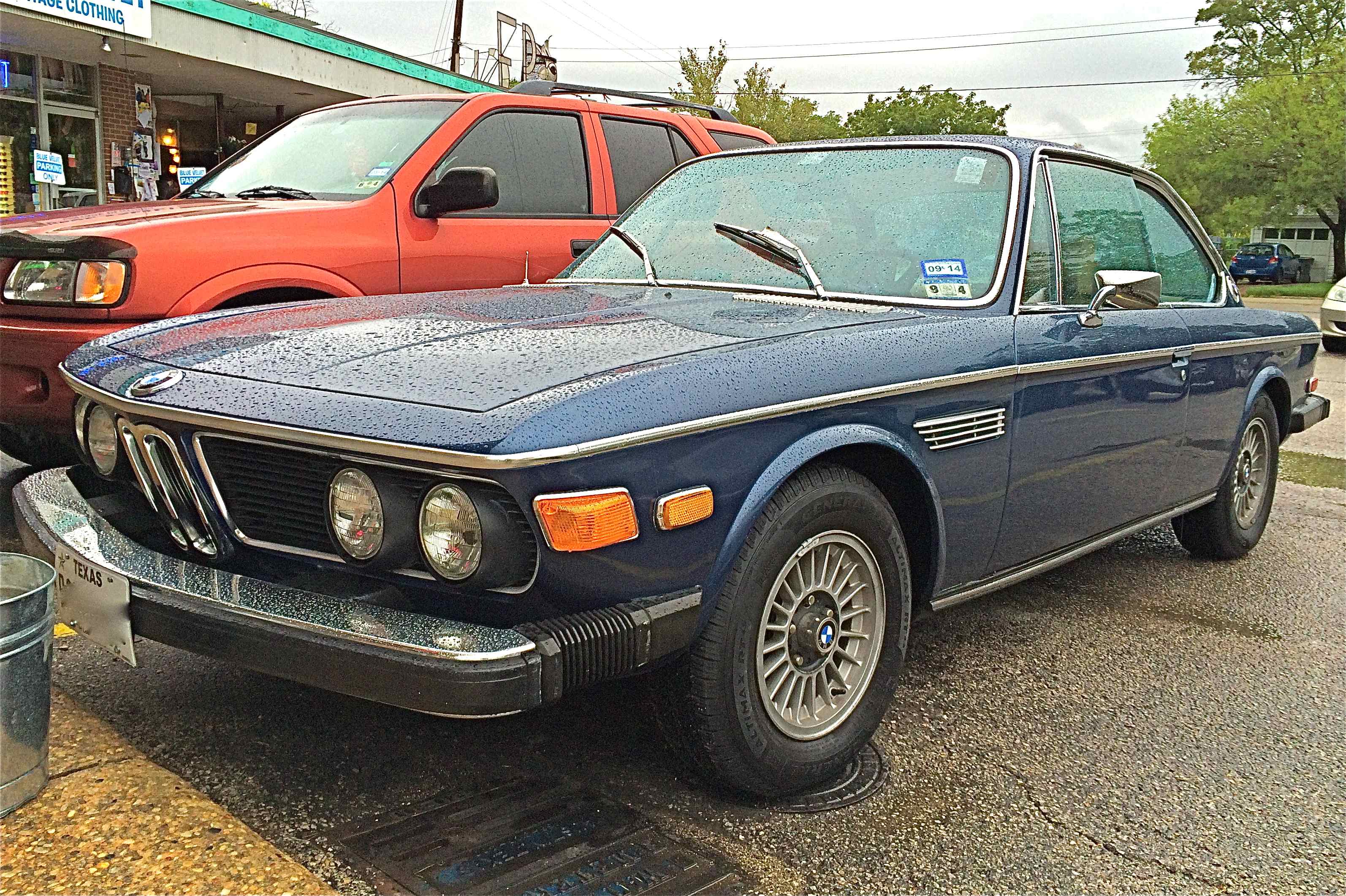 Perfect 1974 BMW 3.0CS in N. Central Austin Yesterday