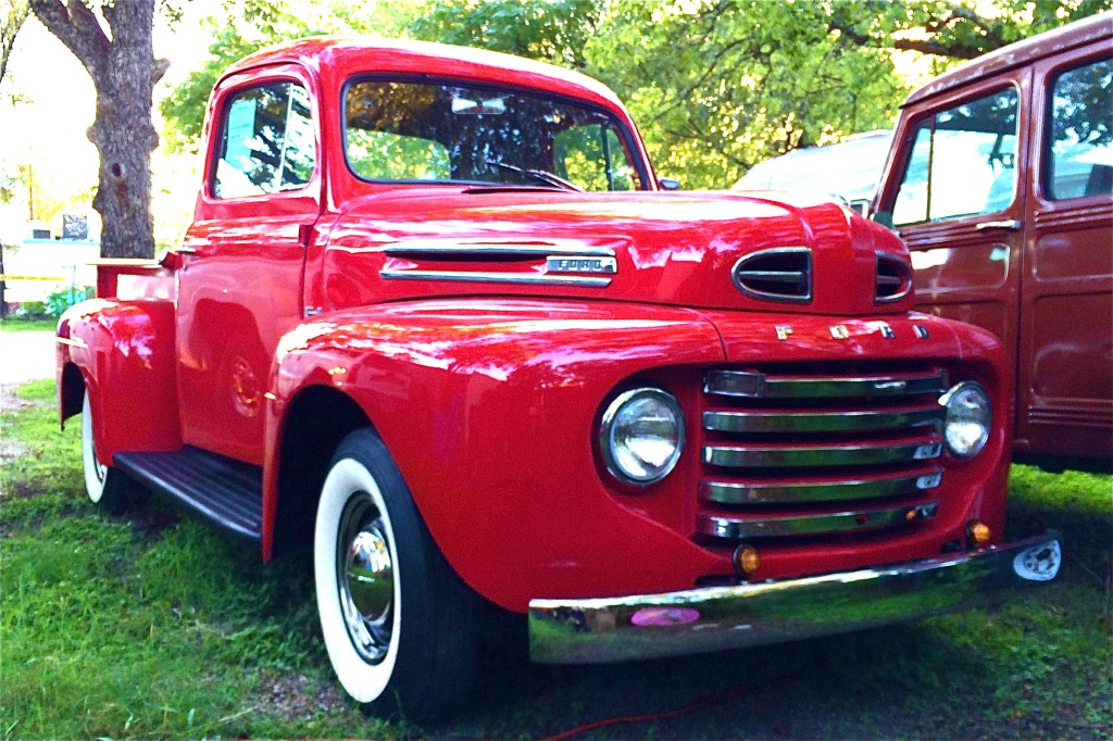 Restored F-1 Ford Pickup in Austin Front Quarter