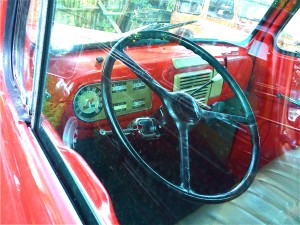 Restored F-1 Ford Pickup in Austin interior