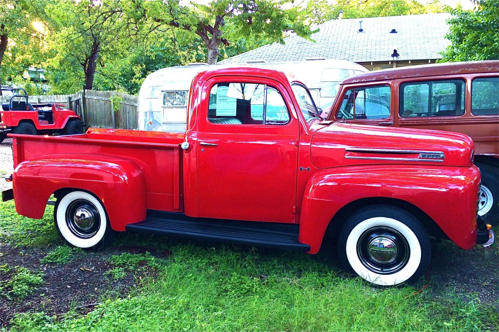 Restored F-1 Ford Pickup in Austin side