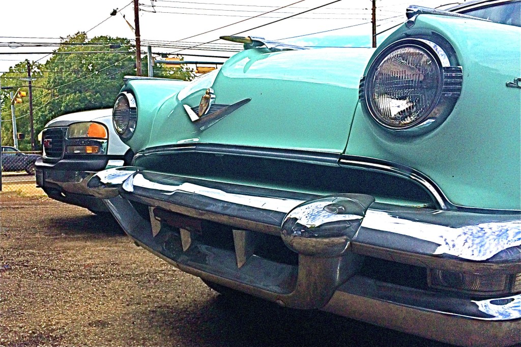 1954 Lincoln Capri Sedan in Austin TX front detail
