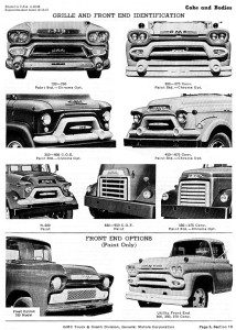 1958:9 GMC Fleet 100 Pickup Model ID