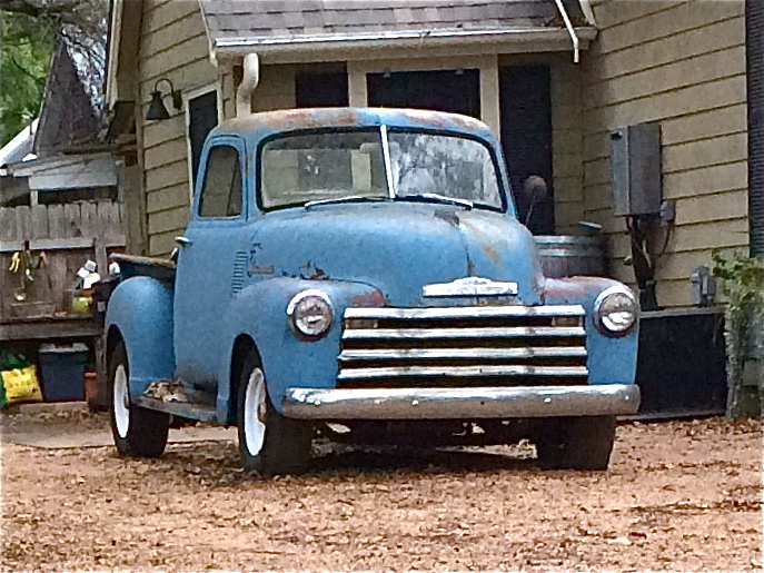 Early 50s Chevy Pickup in Driveway