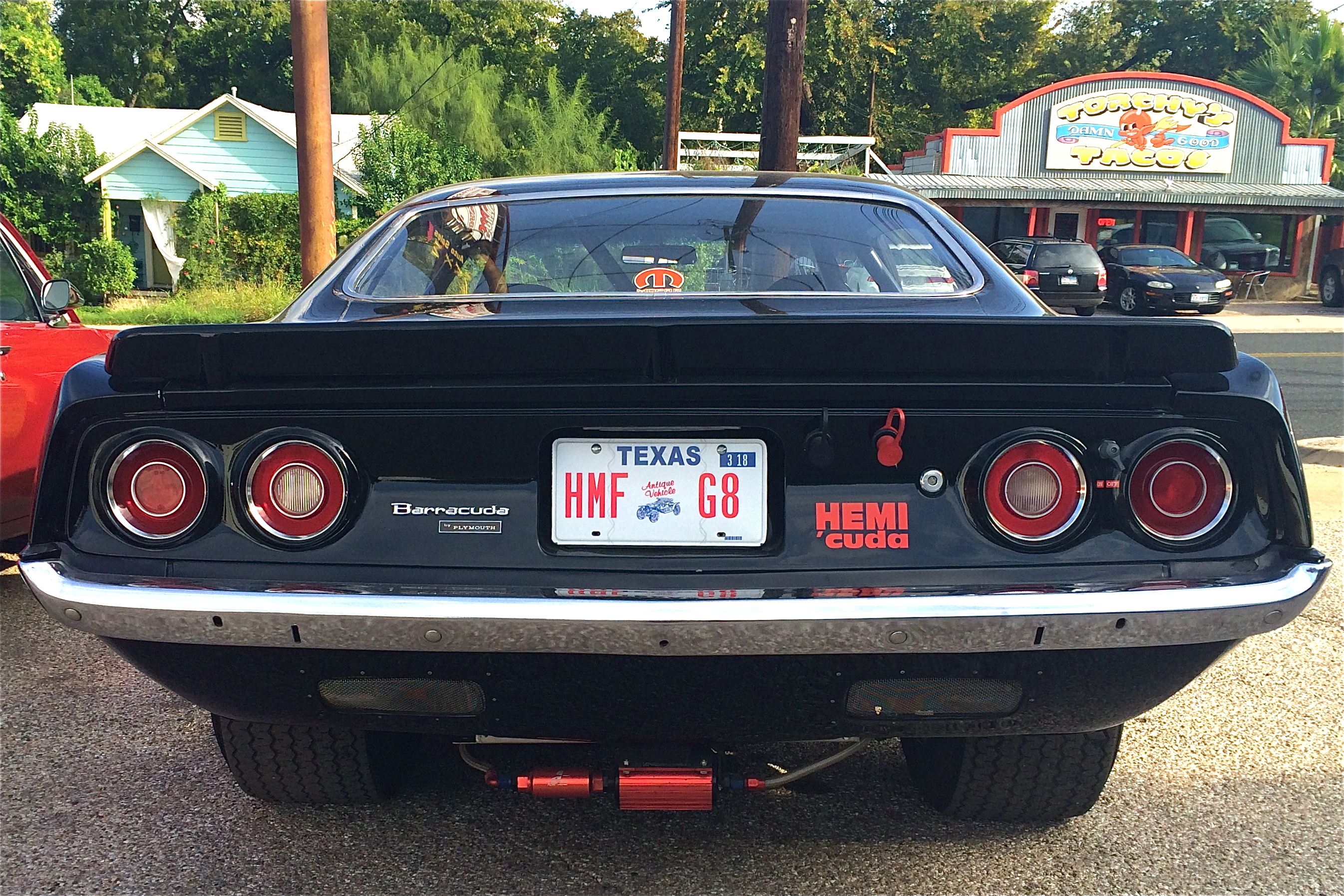 Hemi Cuda in Austin TX rear