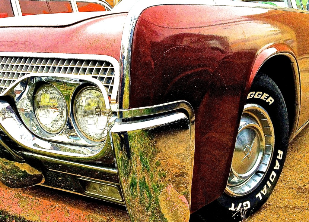 1961 Lincoln in Austin TX detail
