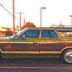 70s Ford Country Squire in Austin TX  side
