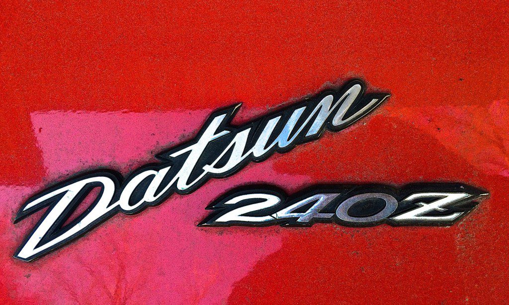 Datsun 240Z in Austin Texas emblem