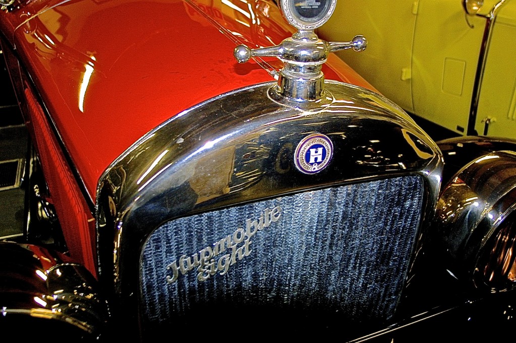 vintage Hupmobile front detail at Motoreum. - Version 2