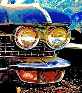 1960 Cadillac Coupe in Austin TX headlights
