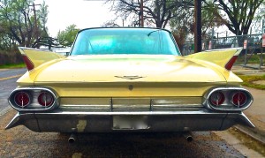 1961 Cadillac Coupe deVille in East Austin  rear