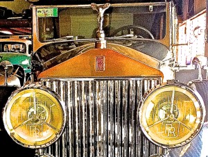 C. 1930 Rolls Royce in Austin TX front detail