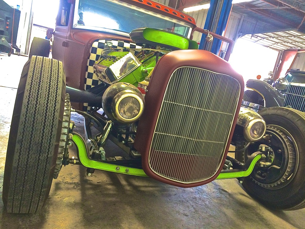 Classic Hot Rod at Custom Car Crafters in Austin TX front